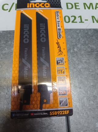 Sierras Sable Ingco Metal 18TPI (2 uds)