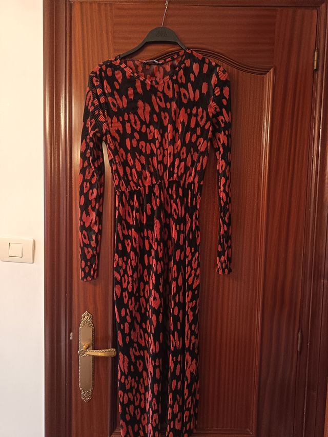 Vestido leopardo Zara - Talla S