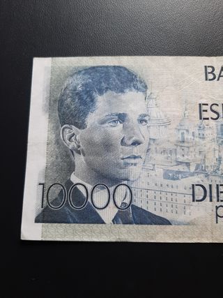 BILLETE DE 10000 PESETAS DE 1985