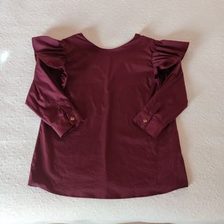 Blusa Burdeos Zara Woman 