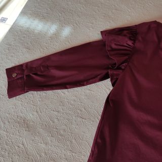 Blusa Burdeos Zara Woman 