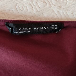 Blusa Burdeos Zara Woman 