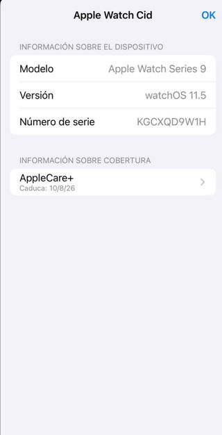 Apple Watch Series 9 41mm - Verde & Plata