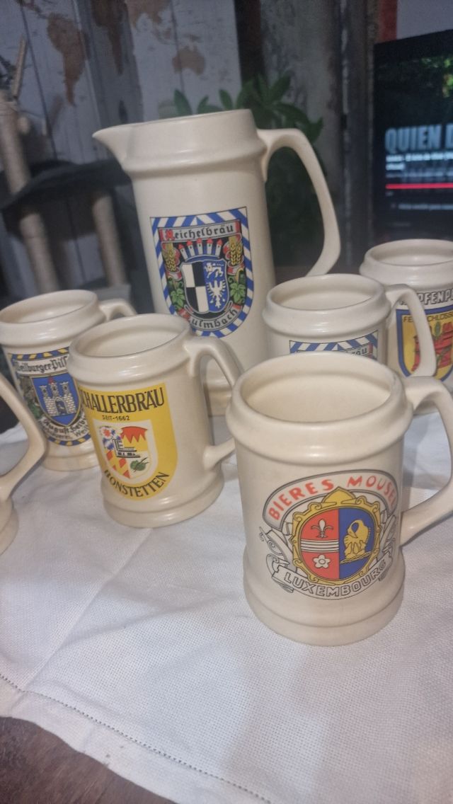 Conjunto aleman cerveza vintage