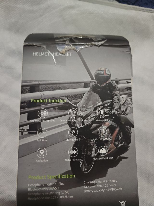 Casco Intercomunicador X1 Plus