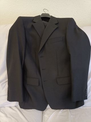 Traje Massimo Dutti Negro - Americana + Chaleco