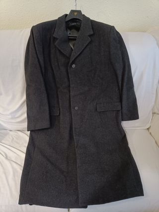 Abrigo lana gris oscuro - Sin usar