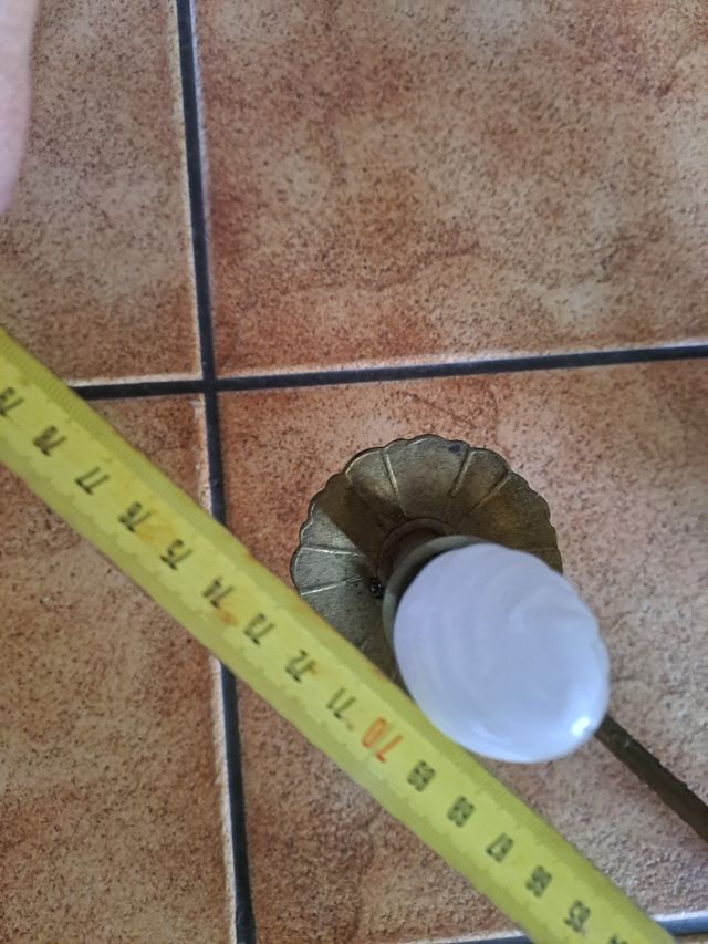 Lampara bronce antiguo 10 luces