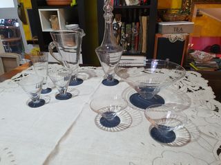Servizio di bicchieri in cristallo