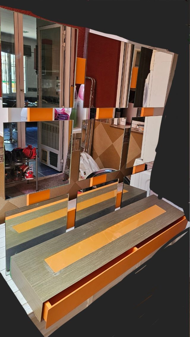 Conjunto Recibidor, Espejo y Cubreradiador a juego