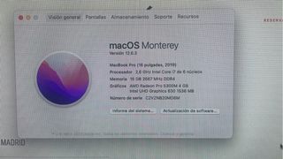 MacBook Pro 16" 2019 - Gris espacial