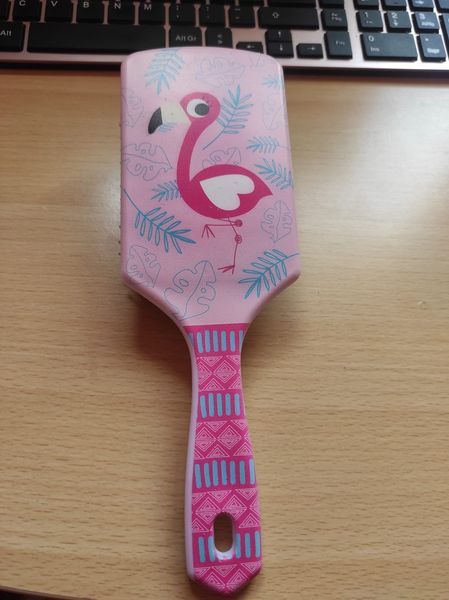 2 Cepillos pelo: rosa y blanco