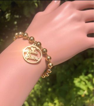 Pulsera de acero dorada