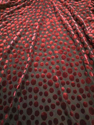 Top fiesta terciopelo rojo