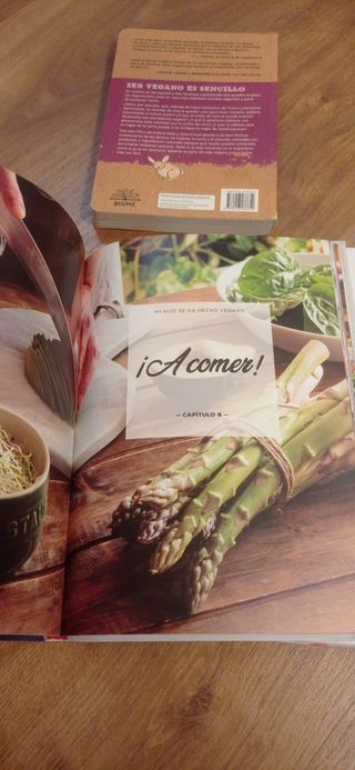 Lote 3 libros cocina vegana. Perfecto estado