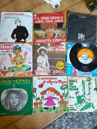 9 dischi 45 giri vintage