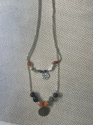 Collar Plata - Naranja