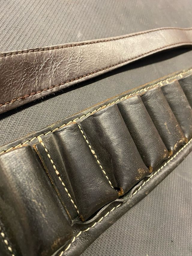 Cintura portacartucce pelle e cinghia  