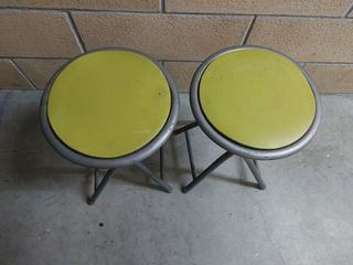 Taburetes plegables verdes - 2uds