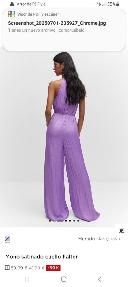 Mono satinado Mango - Lila