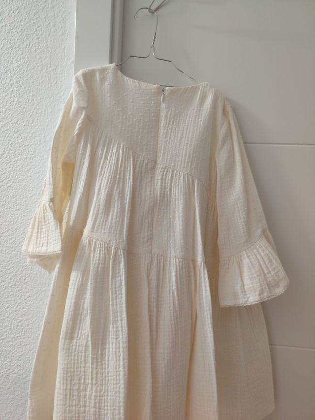 Vestido niña ceremonia - Blanco roto