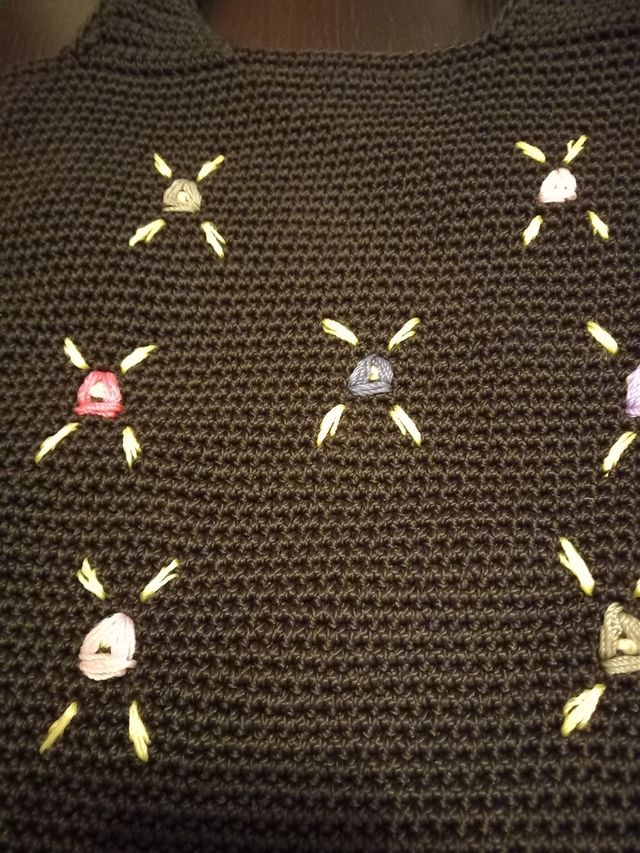 Bolso crochet negro