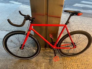 Bicicleta Fixie roja