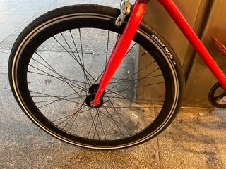 Bicicleta Fixie roja