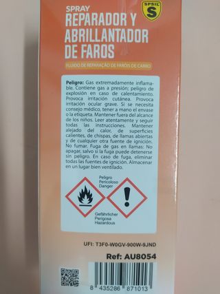 Reparador y abrillantador de faros