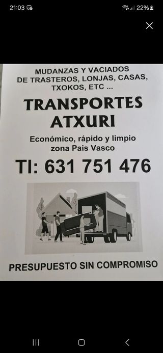 Transportes ATXURI - Mudanzas Presupuesto.gratuit