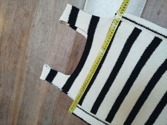 Vestido Zara rayas blanco-negro