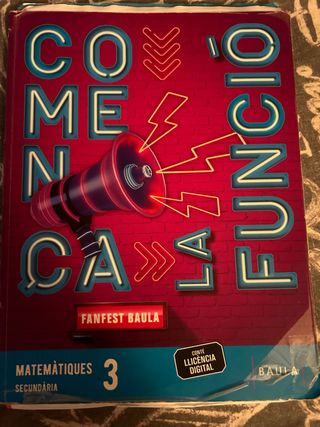 Matemàtiques 3r Secundària Llibre alumne Fanfest