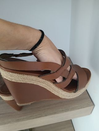 Domínguez Outlet Online Sandalia De Tacón Adolfo Dominguez Hecho