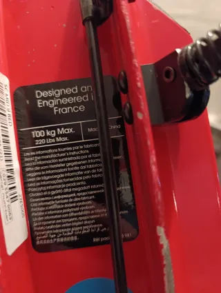 Patinete Infantil Plegable Rojo