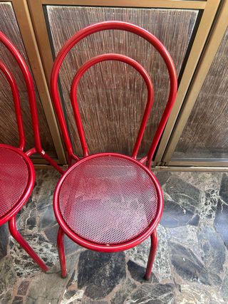 Sedie EMU anni '90 rosse
