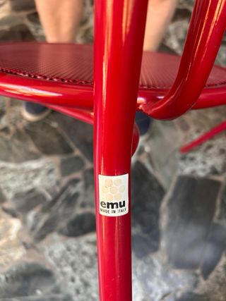 Sedie EMU anni '90 rosse