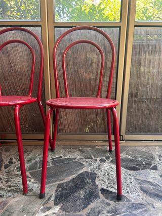 Sedie EMU anni '90 rosse