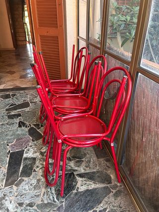 Sedie EMU anni '90 rosse