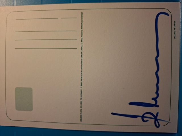 4 Cartoline Messner 1993 2 con autografo