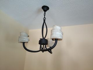 Lamparas salón - 2 lámparas forja