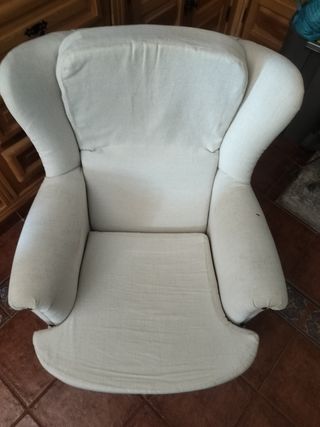 2 Sillones balancines beige