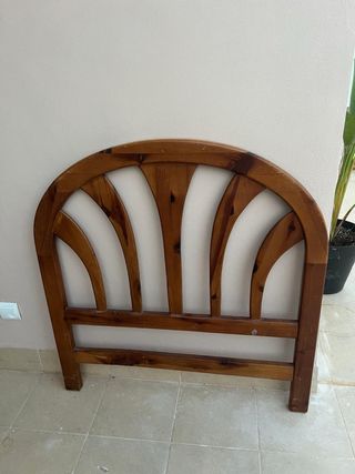 Cabecero madera 90cm - Marrón