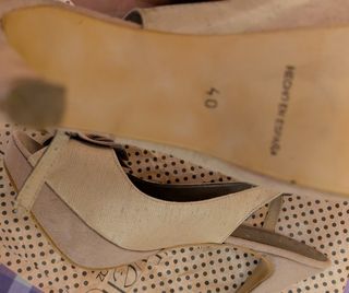 Zapatos Marypaz beige fiesta - 40