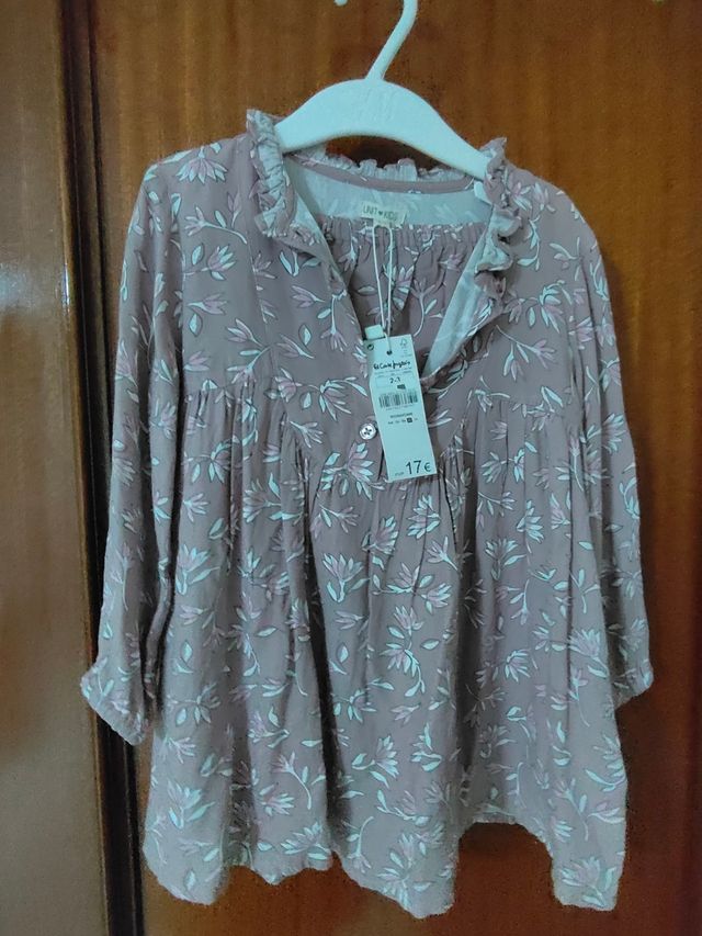 Vestido niña 2-3 años, flores