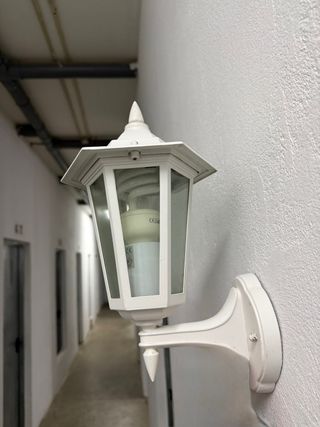 Farol exterior blanco