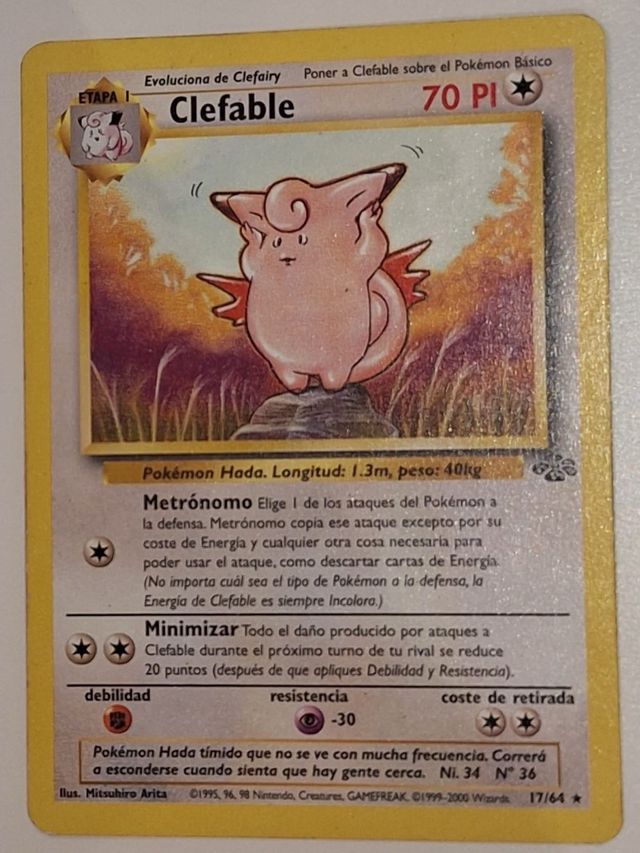 Carta Clefable 17/64 - Pokémon
