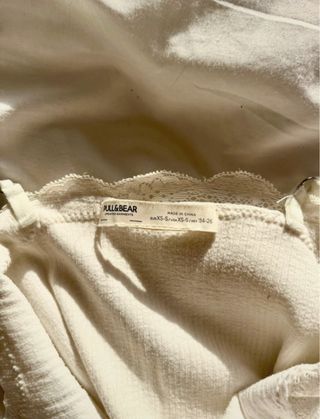 Crop top blanco encaje tirantes