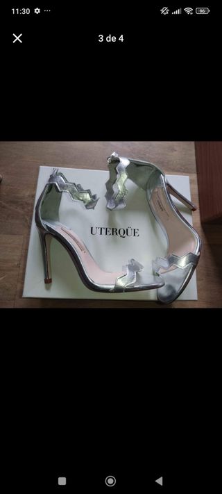 Sandalias Uterqüe plateadas