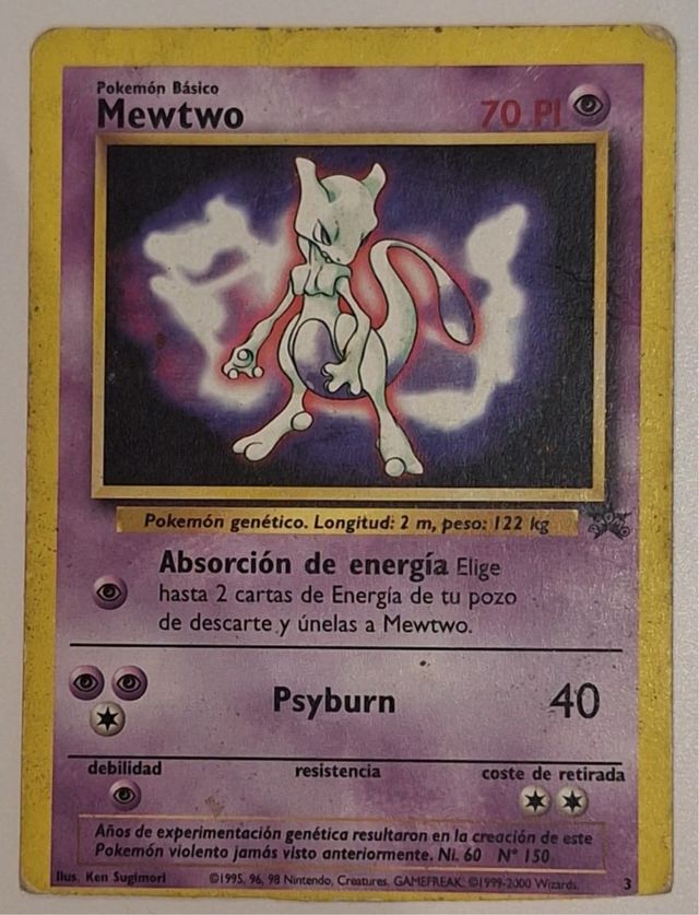 Carta Mewtwo 70 PI - Pokémon
