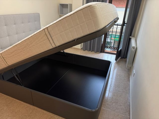 Cama canapé 150x200 + colchón viscoelástico
